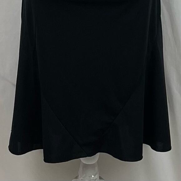 Express Drape Neck Little Black‎ Dress Minimalist Neutral Y2K NWOT Size 3/4 - Picture 4 of 11